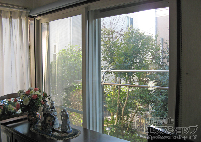 千葉県流山市のの二重窓（内窓） インプラス(ダストバリア)引き違い窓2枚建て 施工例