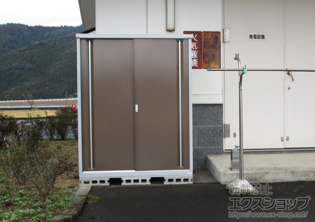 鹿児島県薩摩川内市のの物置・屋外倉庫 シンプリー 一般型(MJN-159E) 施工例