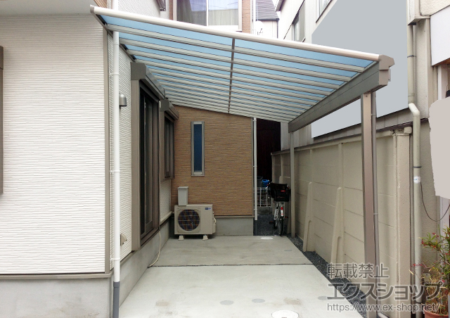 大阪府大阪市ののテラス屋根 ヴェクターテラス F型 テラスタイプ 単体 積雪〜20cm対応 施工例