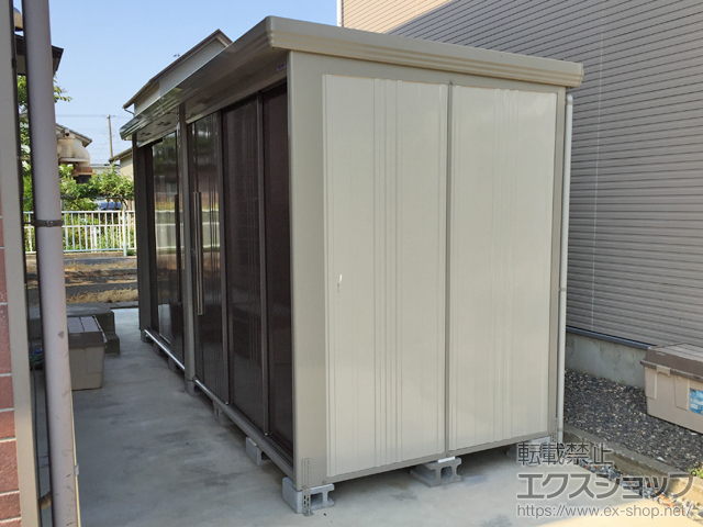 新潟県西蒲原郡弥彦村のの物置・屋外倉庫 Mr.ストックマンダンディ 多雪型 結露減少型 4415×1590×2110(ND-SZ4415 B) 施工例