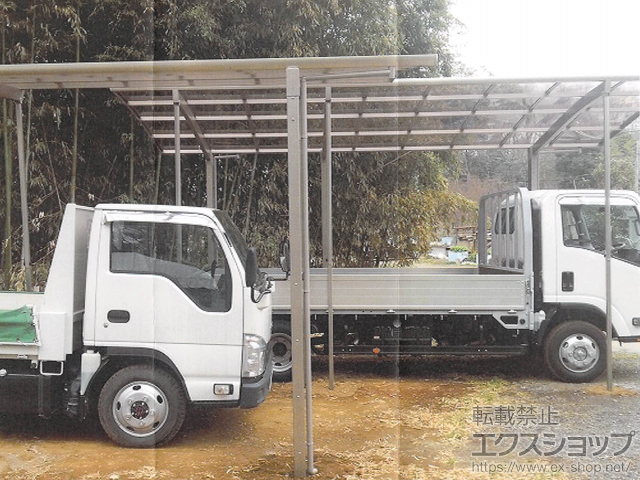 埼玉県さいたま市のLIXIL リクシル（トステム）のカーポート カーブポートシグマIII 延長 積雪〜20cm対応＋着脱式サポート 施工例