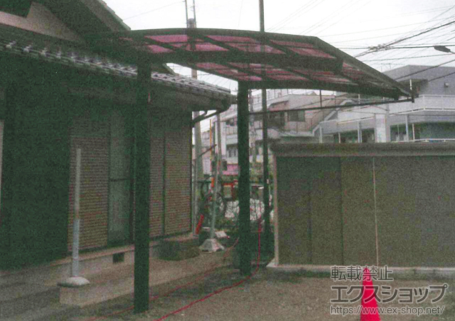 東京都日野市ののカーポート レイナポートREグラン 前下がり 積雪〜20cm対応+積雪30cm対応ユニット 施工例