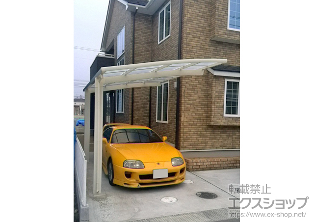 宮城県仙台市のLIXIL リクシル（トステム）のカーポート カーブポートシグマIII 積雪〜20cm対応 施工例