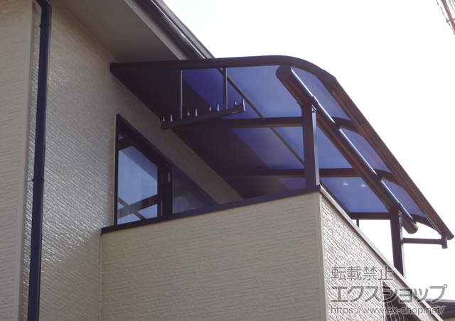 埼玉県越谷市のの二重窓（内窓）、バルコニー・ベランダ屋根 プレシオステラス R型 屋根タイプ 単体 積雪〜20cm対応 施工例