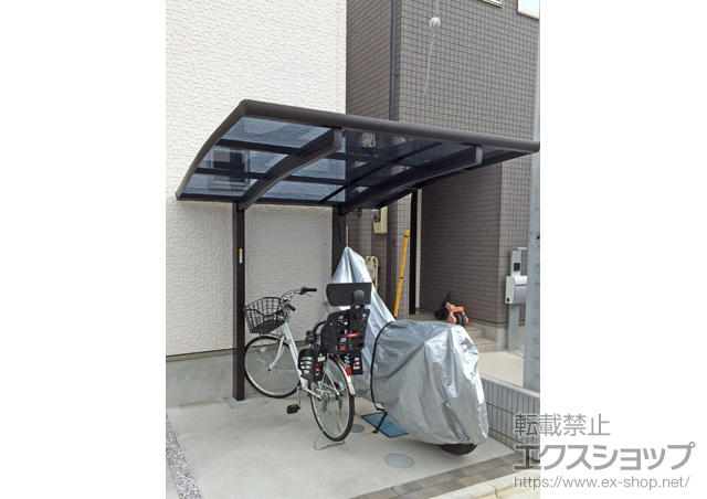 埼玉県志木市ののサイクルポート・駐輪場 プレシオスポート ミニ 積雪〜20cm対応 施工例