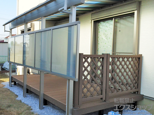 埼玉県川越市ののテラス屋根 ヴェクターテラス R型 1500 テラスタイプ 連棟 積雪〜50cm対応 施工例