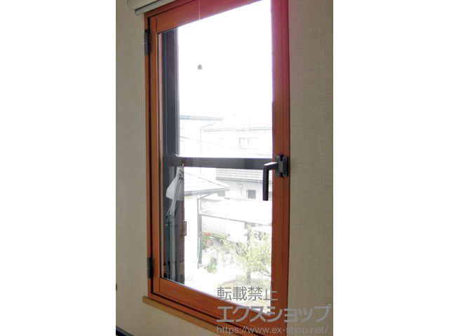 熊本県合志市のの二重窓（内窓） インプラス ダストバリア仕様 開き窓 外観右吊元 施工例