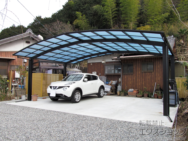 三重県津市ののカーポート レイナトリプルポートグラン　積雪〜20cm対応 施工例
