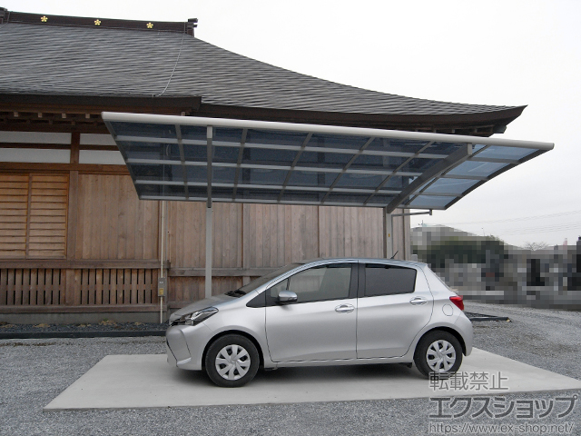 栃木県小山市ののカーポート プレシオスポート 積雪〜20cm対応 施工例