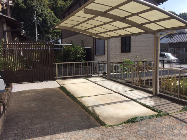 静岡県静岡市ののフェンス・柵 マイエリア2 フリーポールタイプ 施工例