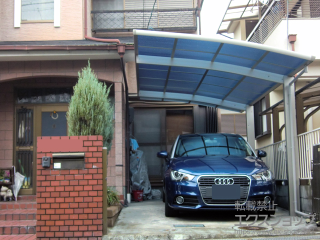 大阪府河内長野市ののカーポート レイナポートグラン　積雪〜20cm対応 施工例