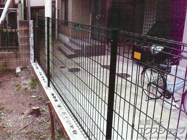 東京都江戸川区ののフェンス・柵 ハイグリッドフェンスN8型 フリーポールタイプ 施工例