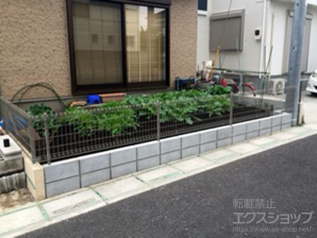 埼玉県さいたま市ののフェンス・柵 ハイグリッドフェンスN8型 フリーポールタイプ 施工例