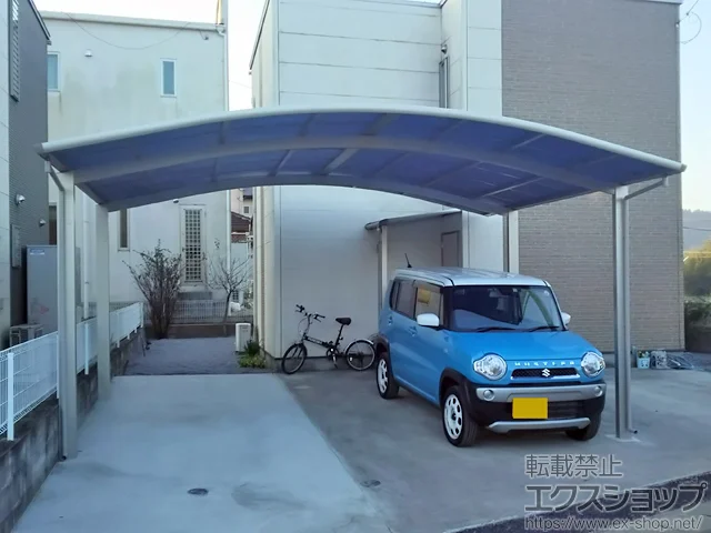 熊本県菊池郡大津町のYKKAPのカーポート レイナツインポートグラン　積雪～20cm対応 施工例