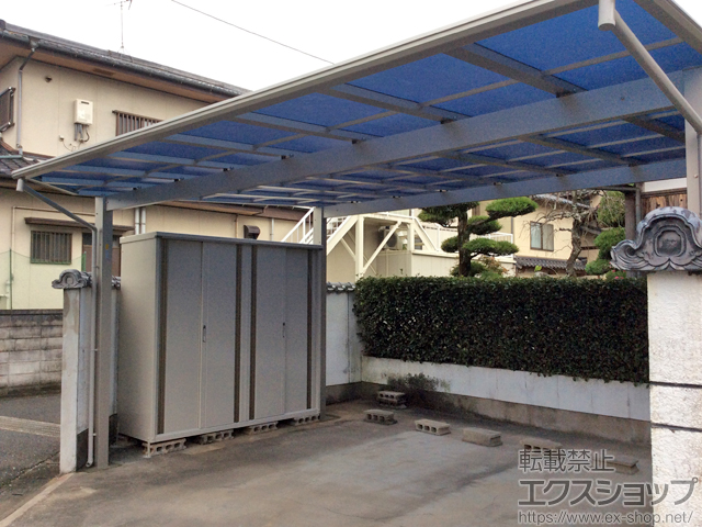福岡県筑紫郡那珂川町ののカーポート エフルージュ ツイン 積雪〜20cm対応 施工例