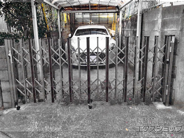 神奈川県横浜市ののカーゲート アルシャインII HW型Cタイプ ノンレール 片開き 320S 施工例