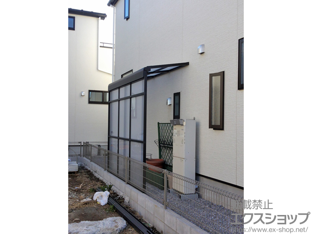 埼玉県さいたま市ののストックヤード サンクストックヤード F型 パネルタイプ スクリーン仕様 積雪〜20cm対応 施工例