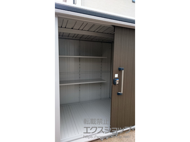 山口県下松市のの物置・屋外倉庫 エルモ 一般型（LMD-1815 DW） 施工例