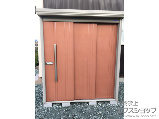 山形県東根市のの物置・屋外倉庫 Mr.ストックマンダンディ 多雪型 結露減少型（ND-SZ1814T） 施工例