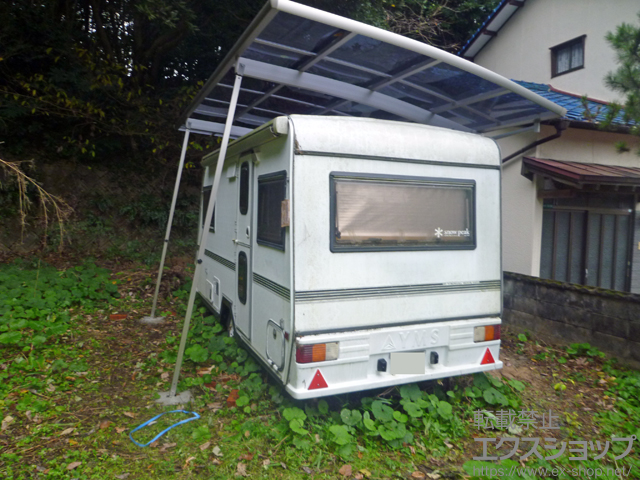 福岡県北九州市ののカーポート レイナポートグラン　積雪〜20cm対応＋着脱式サポート 標準・ハイルーフ兼用 2本入り×1セット 施工例