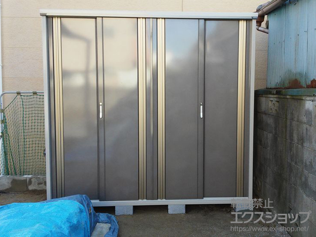 茨城県水戸市のの物置・屋外倉庫 グランプレステージジャスト（M-229H-F-WB） 施工例