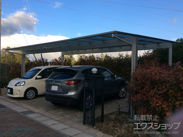 愛知県東海市ののカーポート エフルージュ トリプル 積雪〜20cm対応 施工例