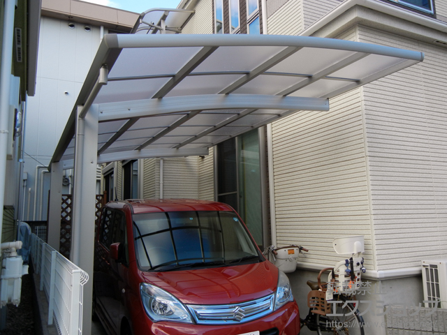 神奈川県川崎市ののカーポート レイナポートグラン 積雪〜20cm対応 施工例