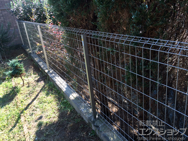 熊本県菊池郡大津町ののフェンス・柵 イーネットフェンス1F型 自由柱タイプ 施工例
