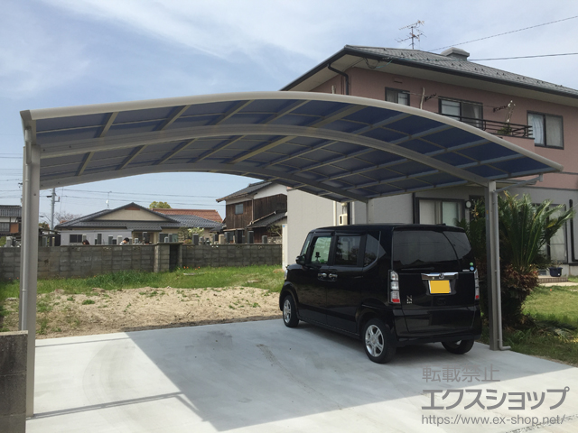 鳥取県米子市ののカーポート レイナツインポートグラン　積雪〜20cm対応 施工例