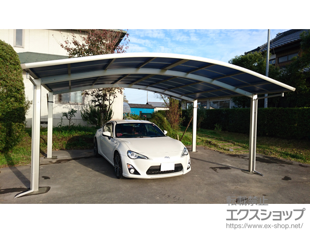 茨城県稲敷郡河内町ののカーポート レイナツインポートグラン　積雪〜20cm対応 施工例