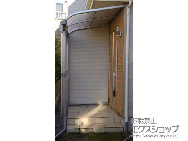 埼玉県さいたま市ののテラス屋根 ヴェクターテラス R型 テラスタイプ 単体 積雪〜20cm対応＋前面パネル 施工例