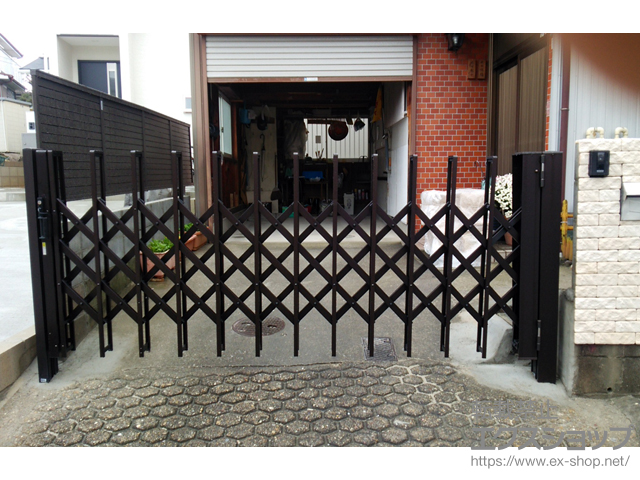 愛知県名古屋市ののカーゲート トリップゲート NC型 ノンキャスター 片開き 施工例