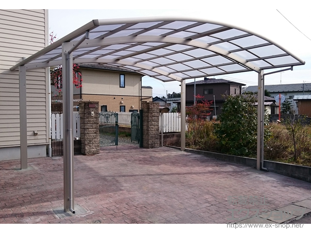 岩手県一関市ののカーポート レイナツインポートグラン　積雪〜20cm対応 施工例