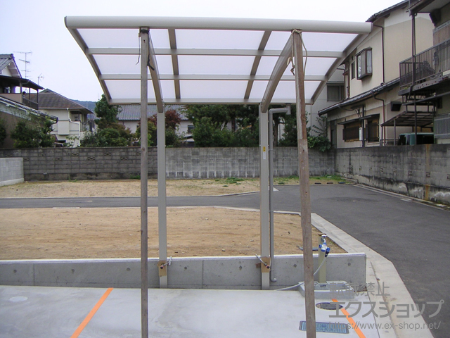 愛媛県松山市ののサイクルポート・駐輪場 プレシオスポート ミニ 積雪〜20cm対応 施工例