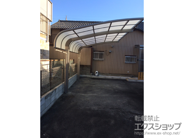 三重県四日市市のLIXIL リクシル（トステム）のカーポート テールポートシグマIII 積雪〜20cm対応 施工例