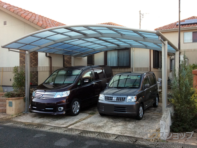 福岡県朝倉郡筑前町ののカーポート レイナツインポートグラン 積雪〜20cm対応 施工例