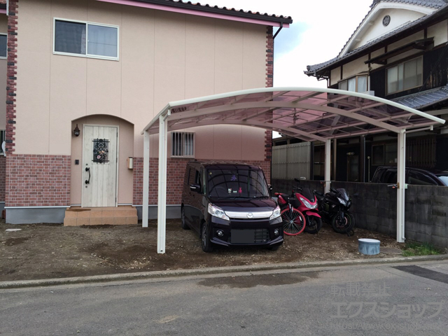 愛媛県伊予市ののカーポート レイナツインポートグラン　積雪〜20cm対応 施工例