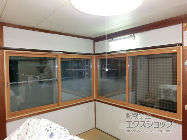 滋賀県大津市のの二重窓（内窓） インプラス ダストバリア仕様 引違い窓 2枚建 施工例