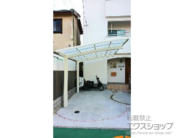 静岡県ののカーポート ネスカR (ラウンドスタイル) 積雪〜20cm対応 施工例