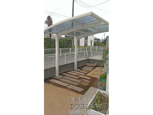 埼玉県吉川市ののサイクルポート・駐輪場 レイナポートグランミニ 積雪〜20cm対応 施工例