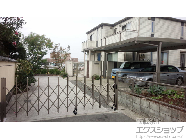 熊本県熊本市ののカーゲート トリップゲート RA型 ノンレール 片開き 35S(錠無し) 施工例