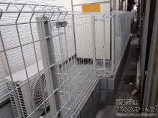 兵庫県神戸市ののフェンス・柵 イーネットフェンス1F型 自由柱タイプ 施工例