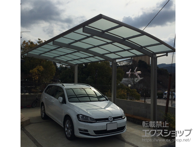 和歌山県海南市ののカーポート レイナポートグラン 延長　積雪〜20cm対応 施工例