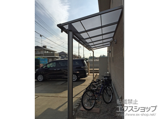 茨城県土浦市ののテラス屋根 スピーネ F型 テラスタイプ 単体 積雪〜20cm対応 施工例