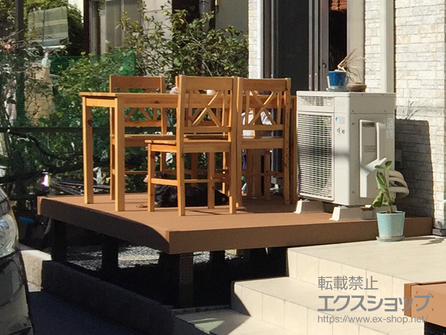 東京都東久留米市ののウッドデッキ マージウッドデッキ 施工例