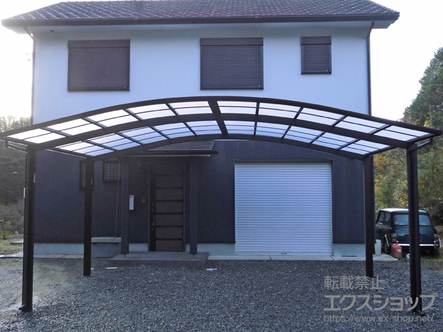 愛知県豊田市ののカーポート レイナツインポートグラン 積雪〜20cm対応 施工例