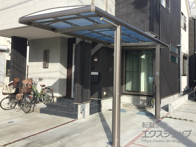 東京都足立区ののサイクルポート・駐輪場 フーゴAプラスミニ (アーチスタイル) 積雪〜20cm対応 施工例