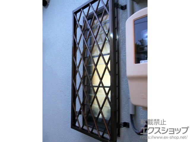 岐阜県可児市のの二重窓（内窓）、面格子・窓格子 アルミ面格子 ヒシクロス 施工例