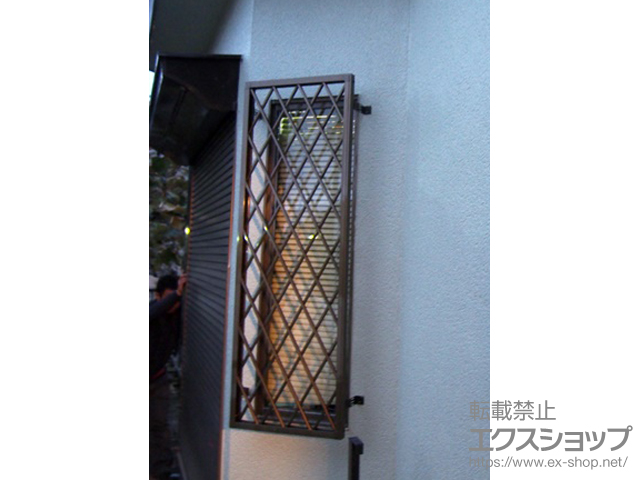 岐阜県可児市のの二重窓（内窓）、面格子・窓格子 アルミ面格子 ヒシクロス 施工例