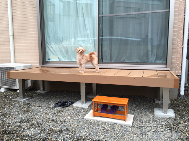 神奈川県川崎市ののウッドデッキ マージウッドデッキ 施工例